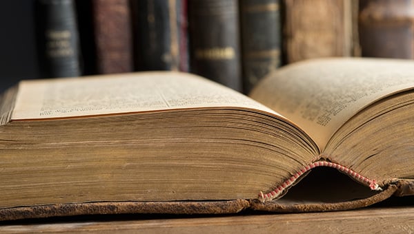 Large open book